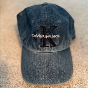 Calvin Klein Jeans Blue Denim Cap